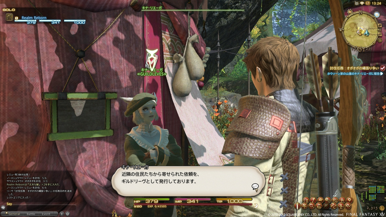 FFXIV A Realm Reborn : Mandats et combats