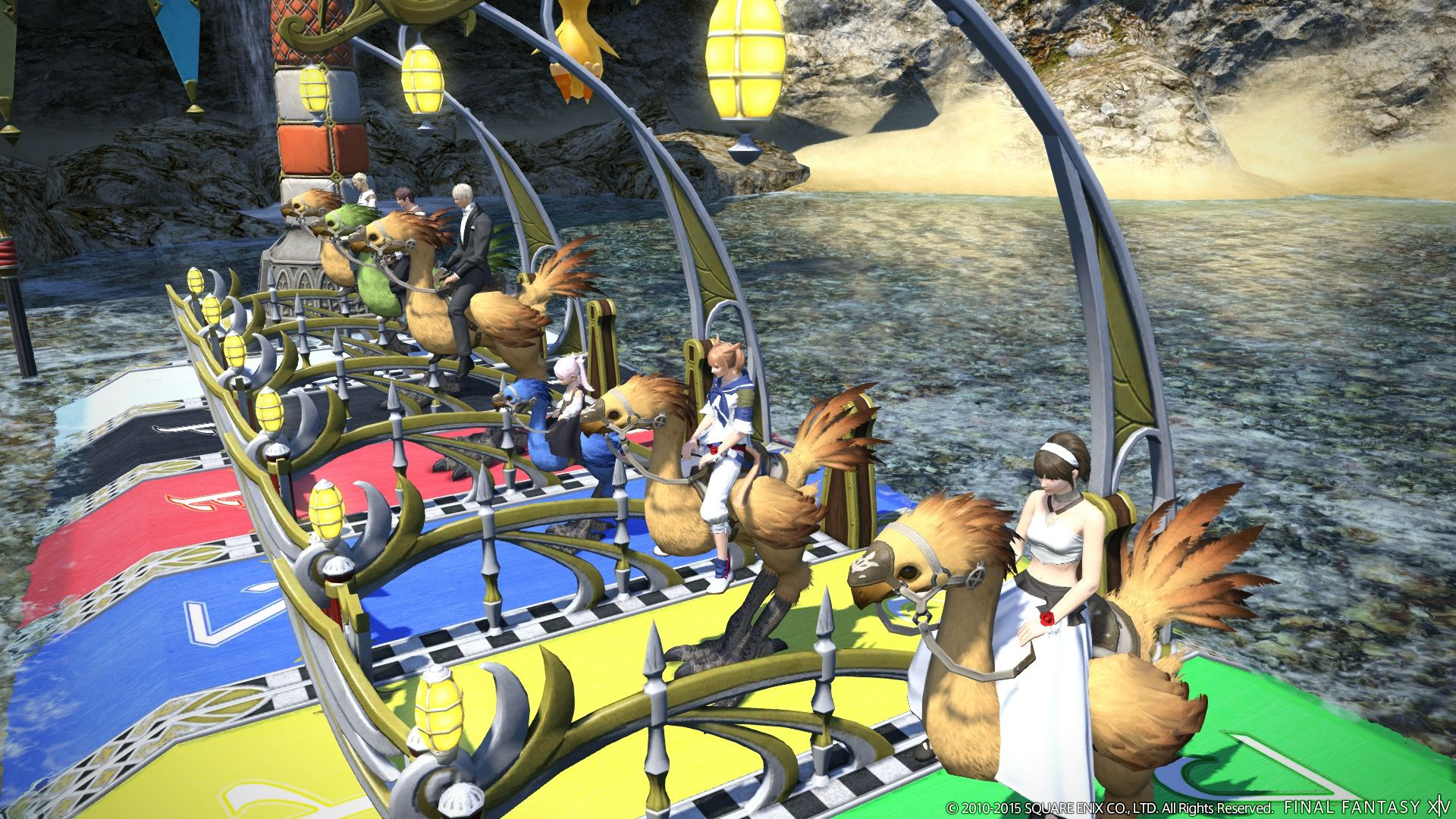 Final Fantasy XIV : le Gold Saucer illustré