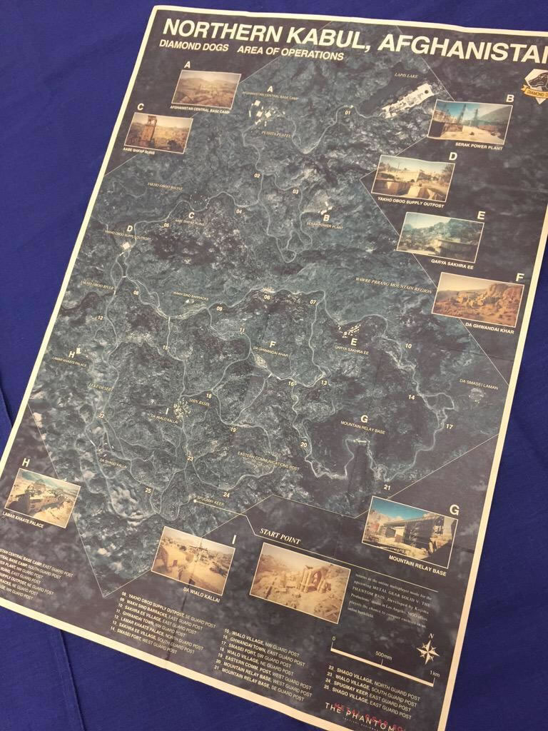 MGS V : la map complète de l'Afghanistan fuite