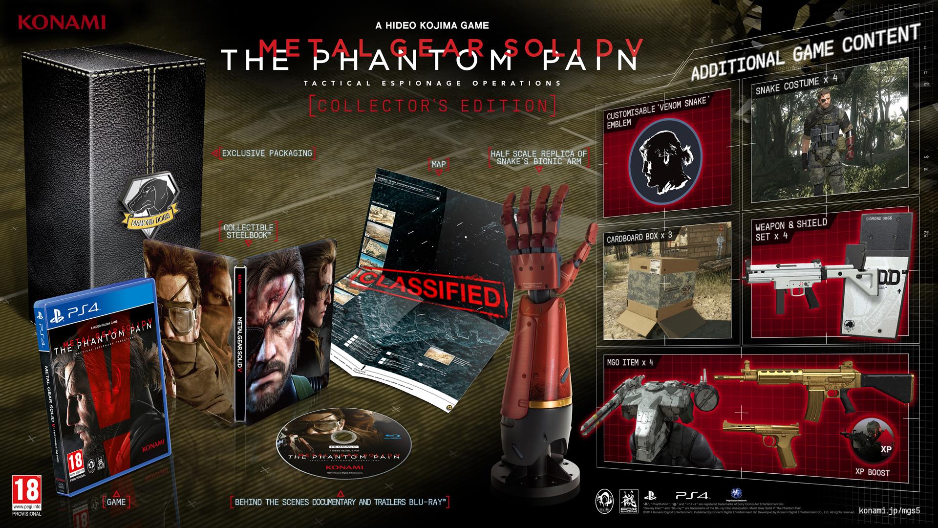 MGSV The Phantom Pain : collector et édition Day 1