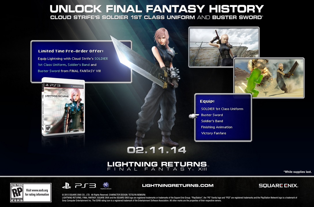 Lightning Returns : un DLC spécial FFVII