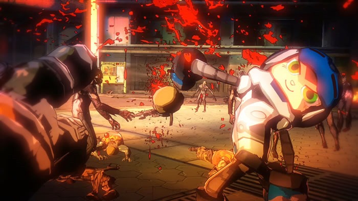 Du Mighty n°9 dans Yaiba Ninja Gaiden Z