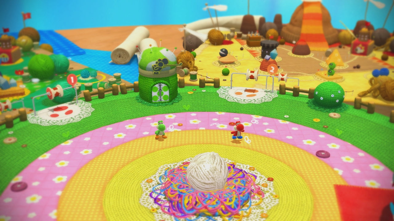 Screens Yoshi's Wooly World