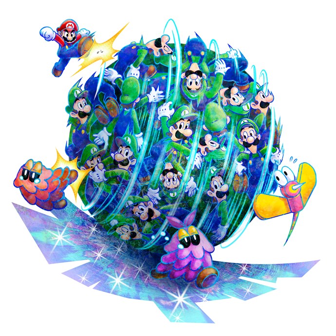 Mario & Luigi 4 : images, artworks, jaquette