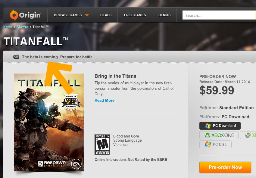 Bêta TitanFall : début de confirmation