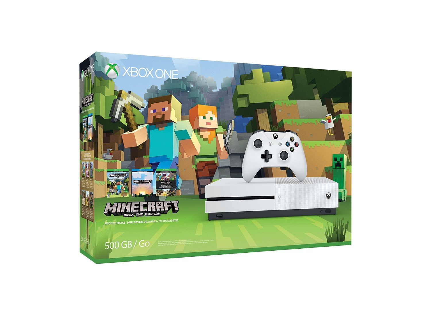 Un pack Xbox One S pour Minecraft