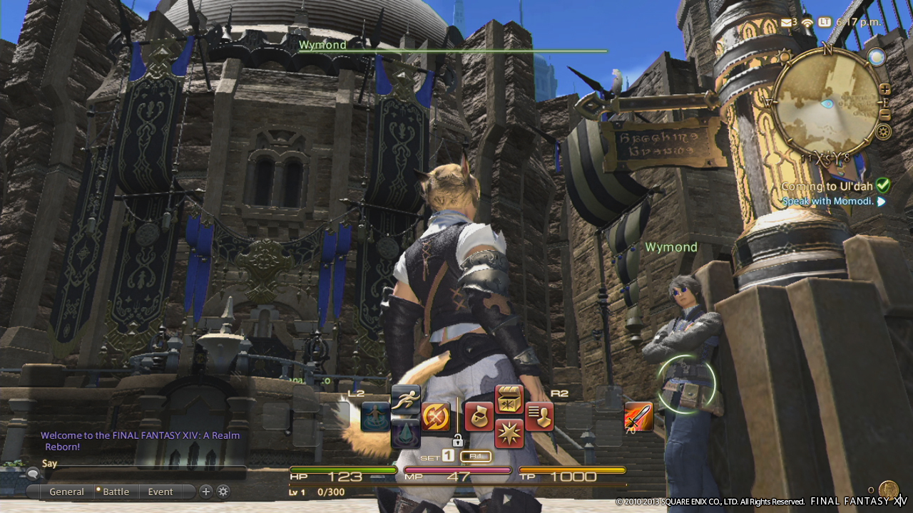 Final Fantasy XIV : images et interface PS3