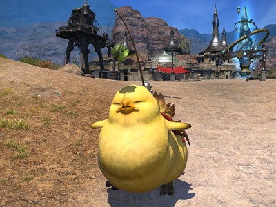 Final Fantasy XIV : Gros Chocobo illustré