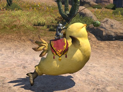 Final Fantasy XIV : Gros Chocobo illustré