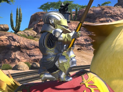 Final Fantasy XIV : Gros Chocobo illustré