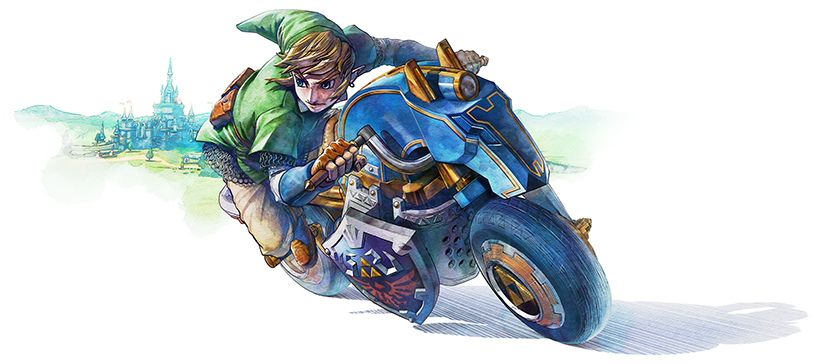 Mario Kart 8 : la belle moto de Link