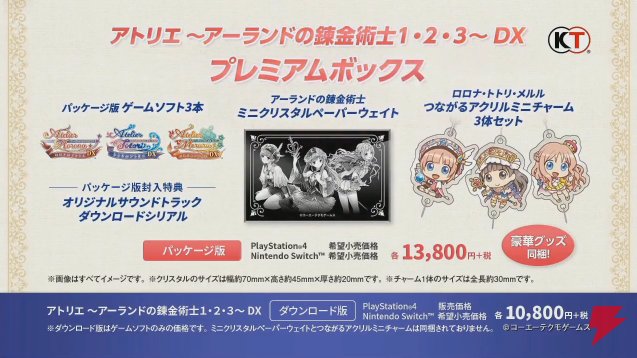 La trilogie Atelier Arland sur PS4 & Switch