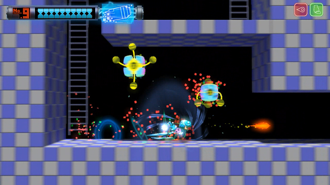 Mighty N°9 : trois images (version Alpha)