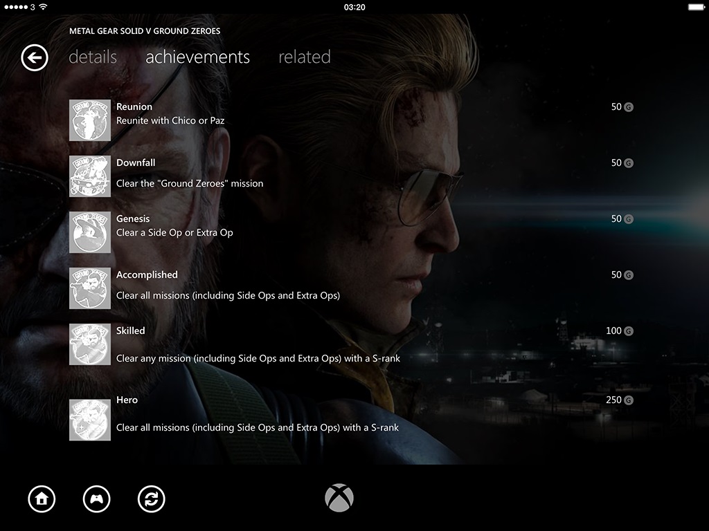 Les succès de Metal Gear Solid V : Ground Zeroes