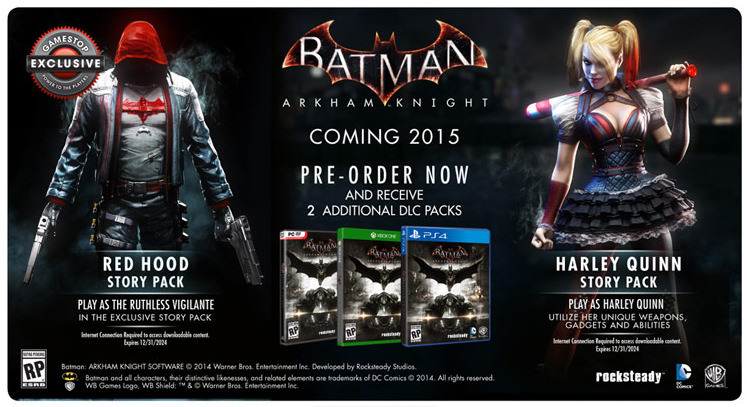 Batman Arkham Knight : deux DLC annoncés