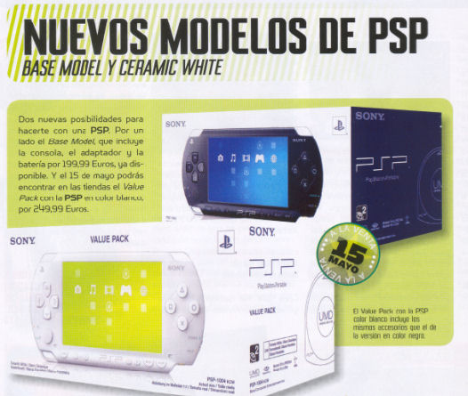 PSP Ceramic White en Europe ?