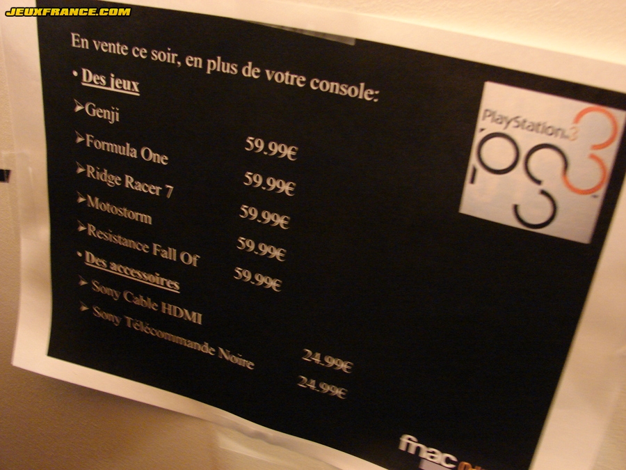 La PlayStation 3 sort en Europe...