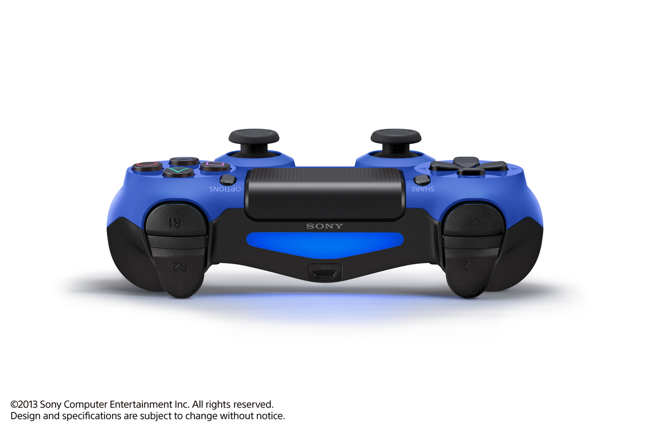 PlayStation 4 : les pads rouge et bleu