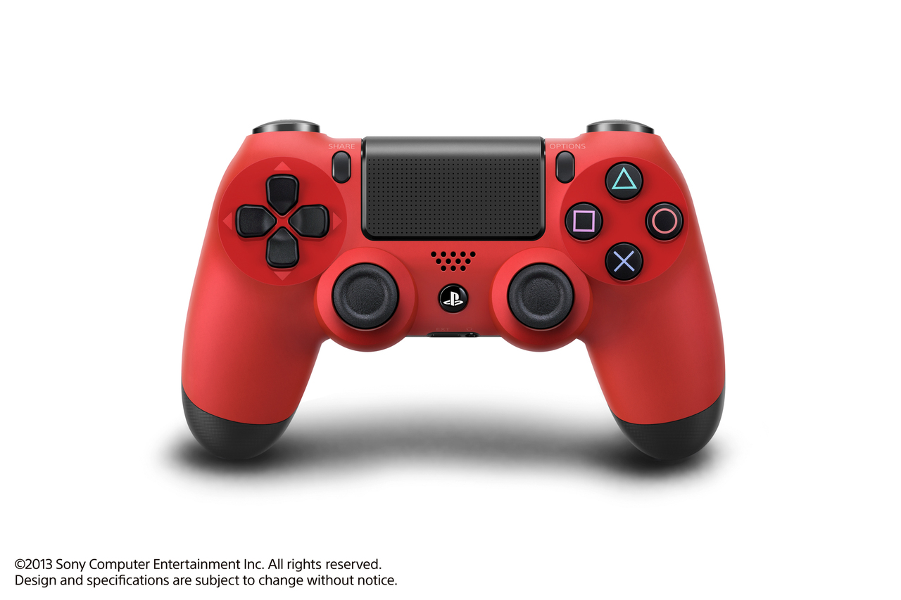 PlayStation 4 : les pads rouge et bleu