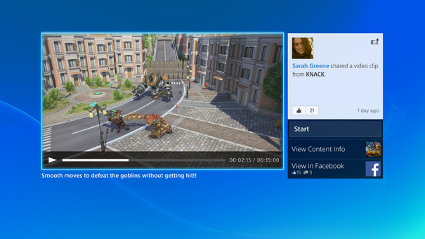 Sony : d'autres images de l'interface PS4