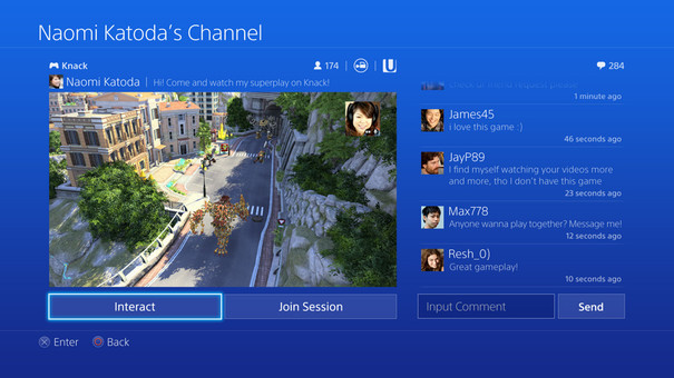 Sony : d'autres images de l'interface PS4
