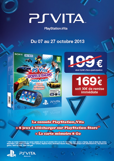 PS Vita : 169€ le pack Sports & Racing