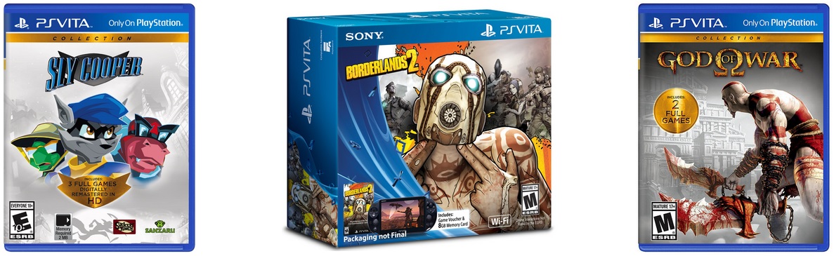 PS Vita : dates GoW HD & Sly Trilogy + bundle PS Vita Slim & Borderlands 2 aux USA