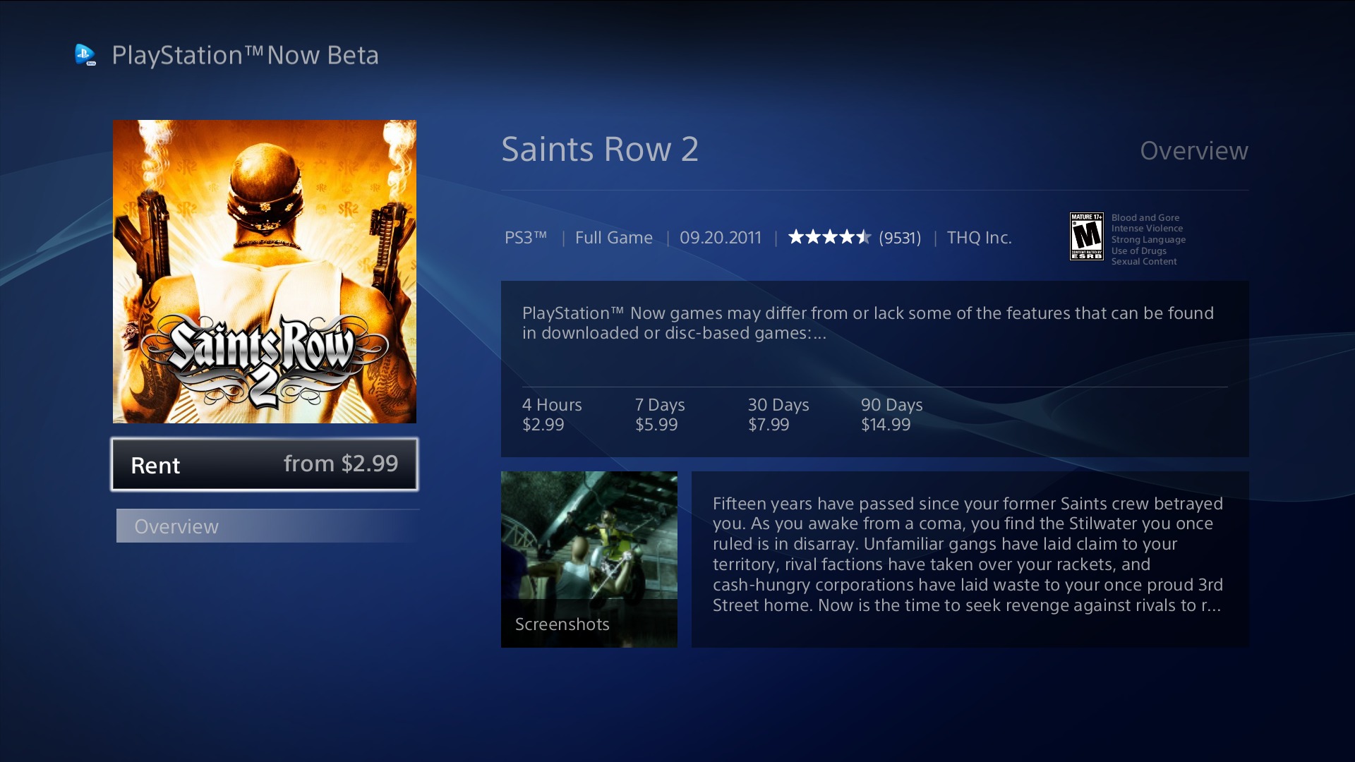 PS Now (bêta) : six nouveaux titres, et des prix toujours aussi élevés