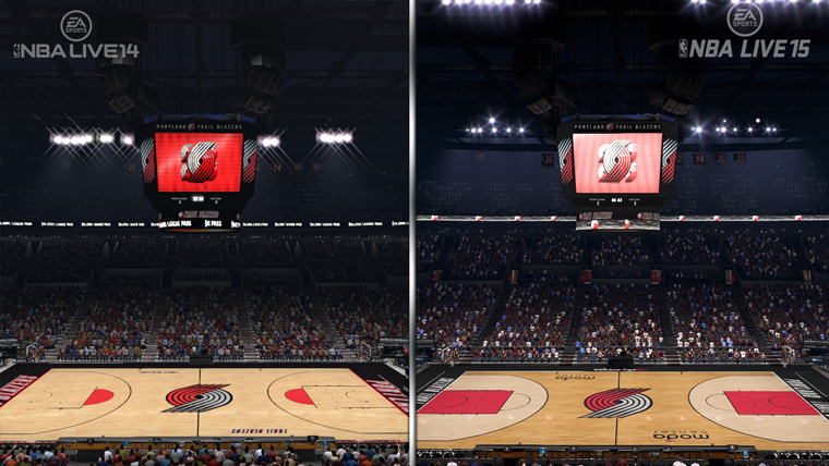 NBA Live 15 montre son boost graphique