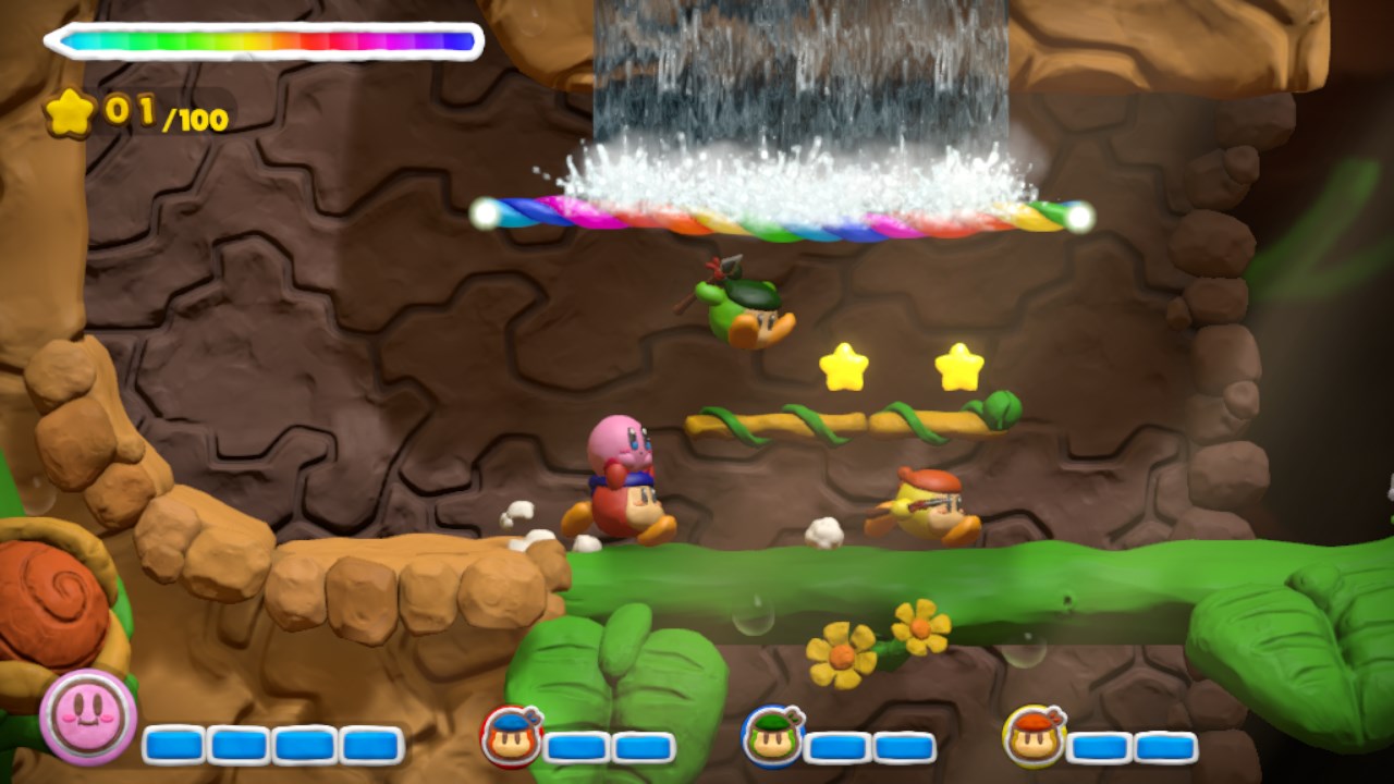 Screens Kirby and the Rainbow Paintbrush