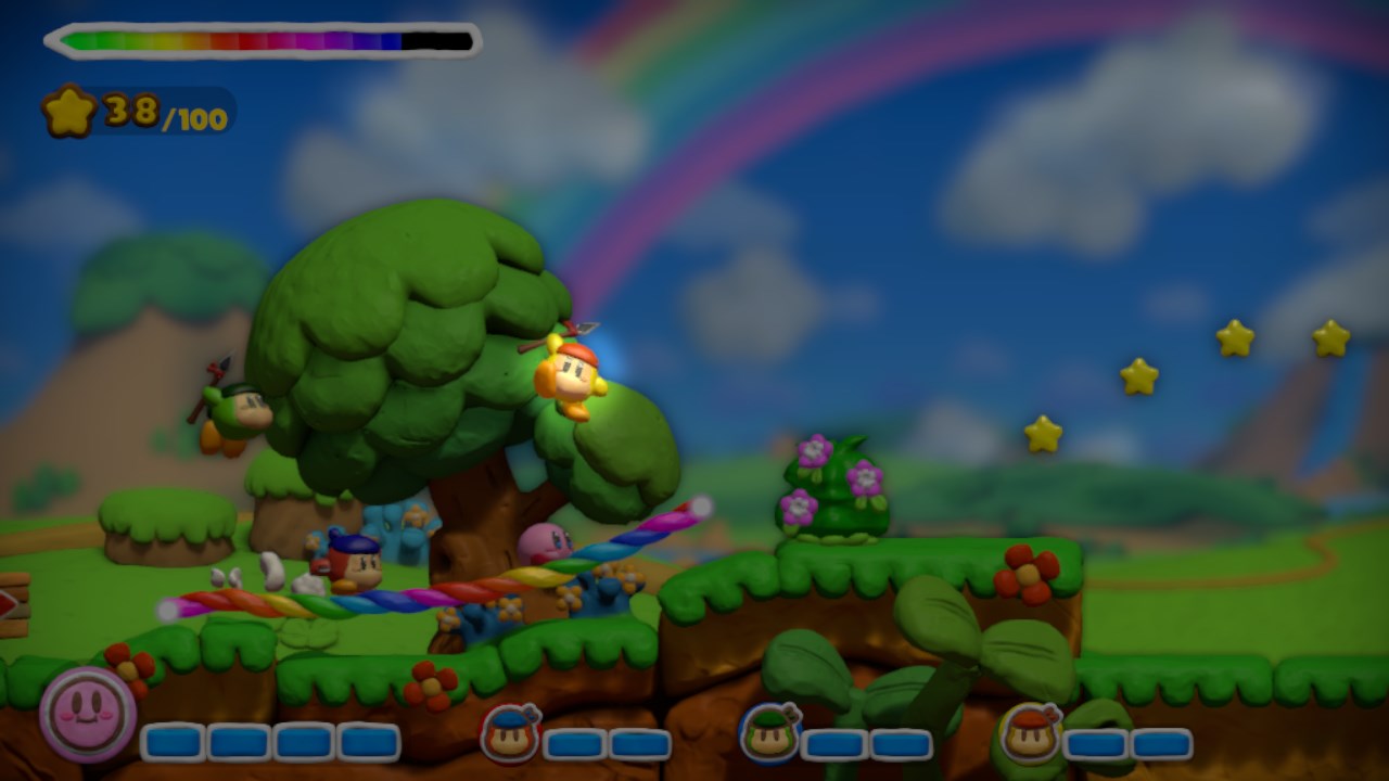 Screens Kirby and the Rainbow Paintbrush