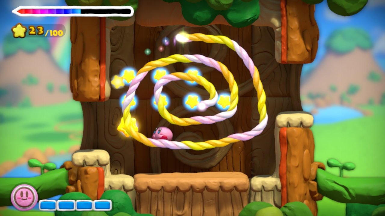 Screens Kirby and the Rainbow Curse