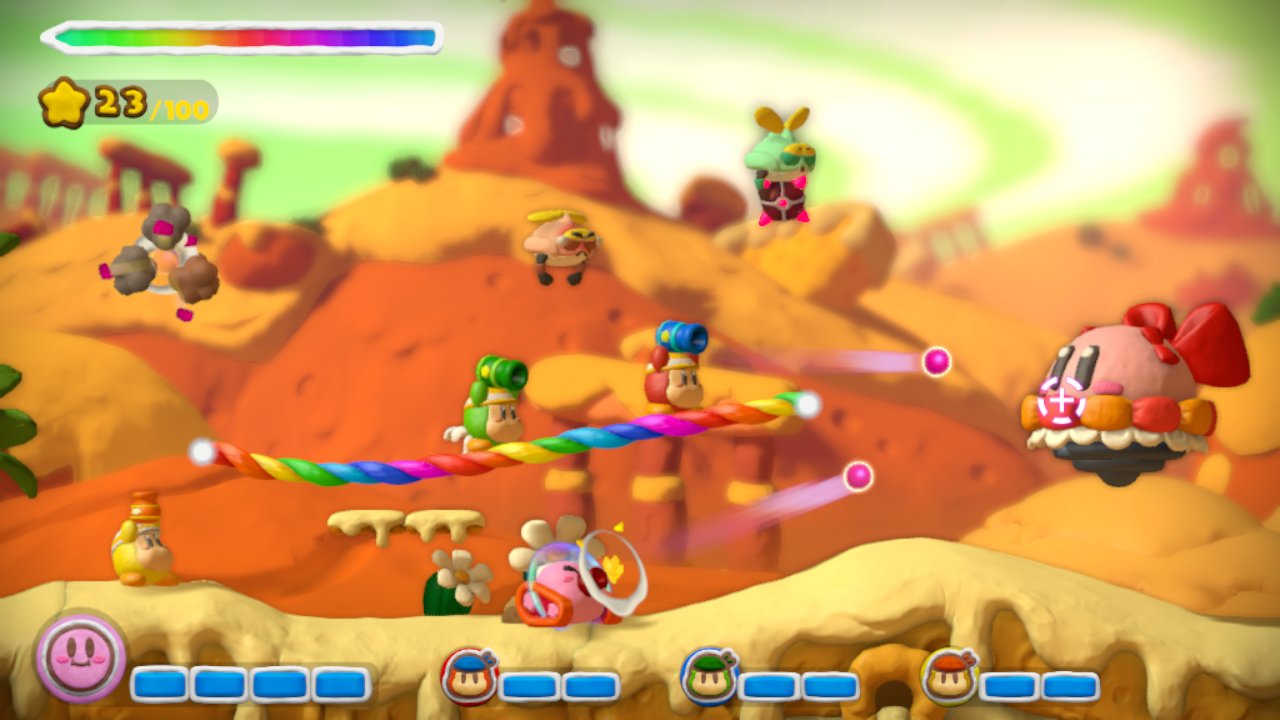 Screens Kirby and the Rainbow Curse