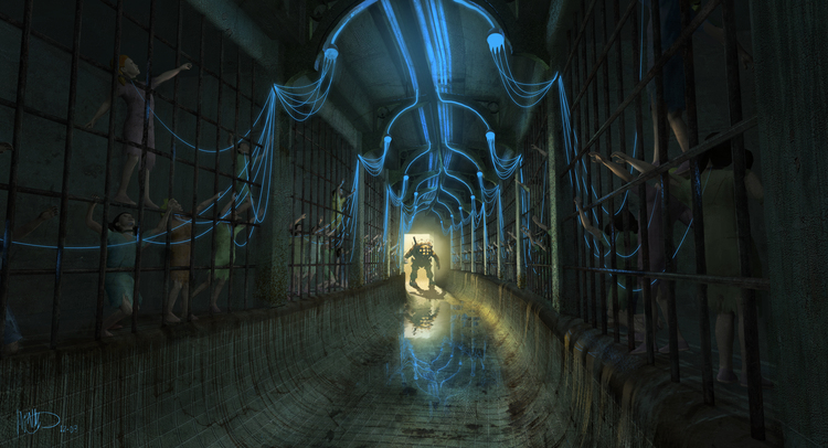 Des concepts-arts du film annulé Bioshock