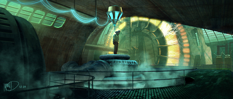 Des concepts-arts du film annulé Bioshock