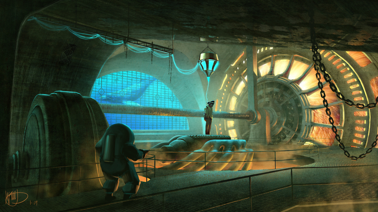 Des concepts-arts du film annulé Bioshock