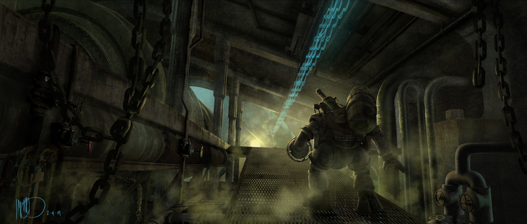 Des concepts-arts du film annulé Bioshock