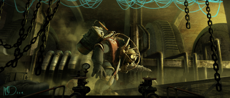 Des concepts-arts du film annulé Bioshock