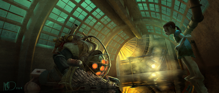 Des concepts-arts du film annulé Bioshock