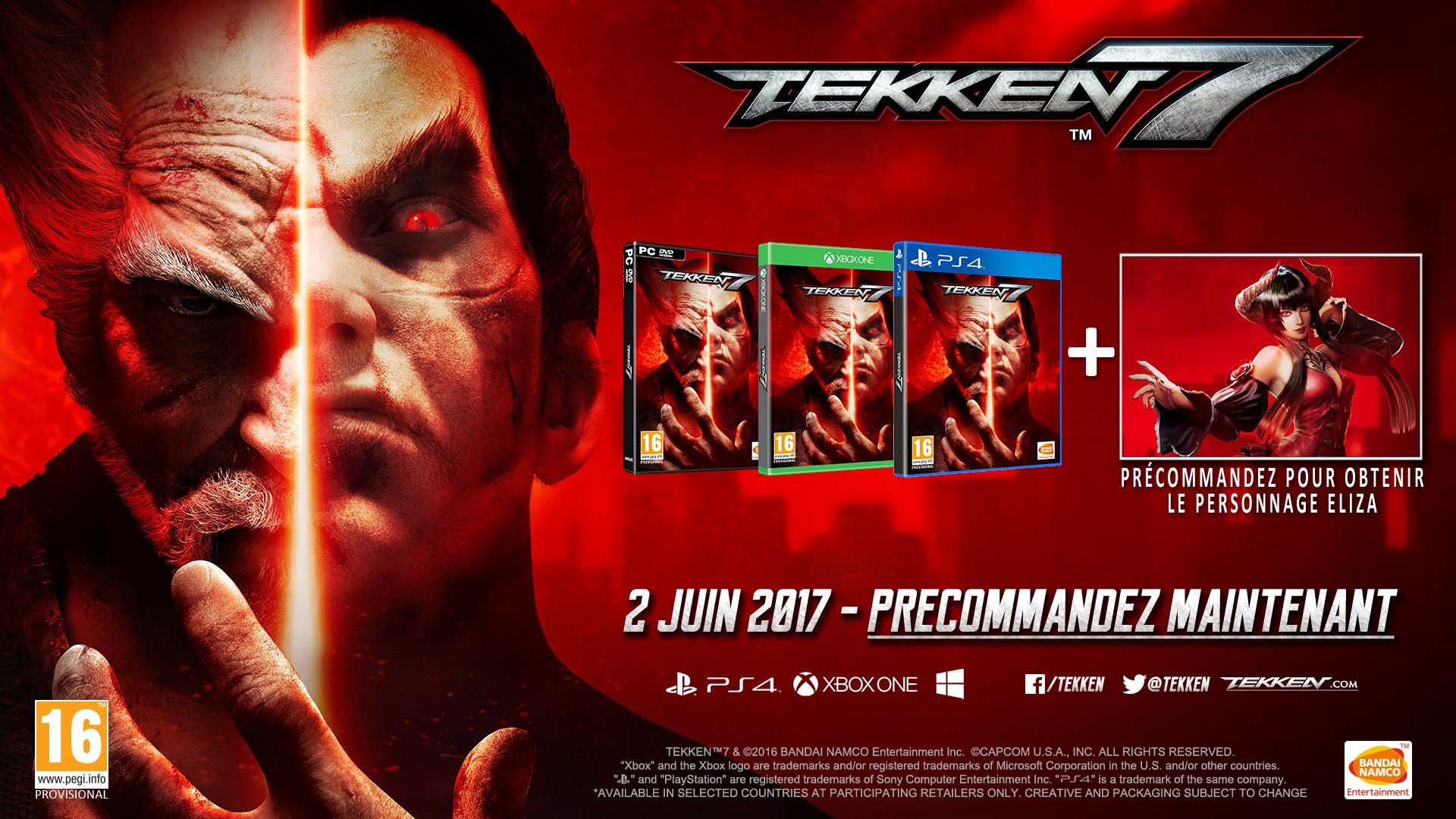 Tekken 7 : date de sortie et éditions spéciales