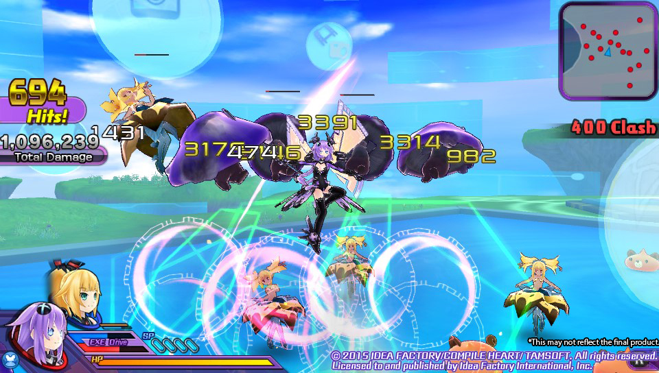 Screens Hyperdimension Neptunia U