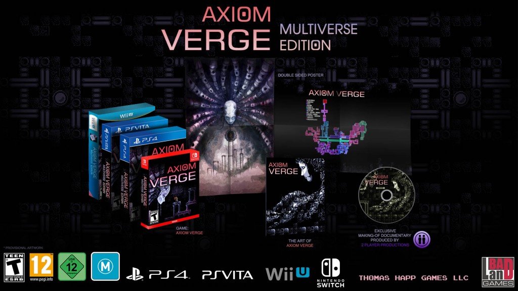 Axiom Verge s'offre enfin sa version boite  sur PS4, Switch, PS Vita et même Wii U