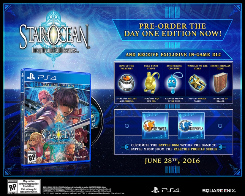 Star Ocean 5 arrive chez nous le 28 juin