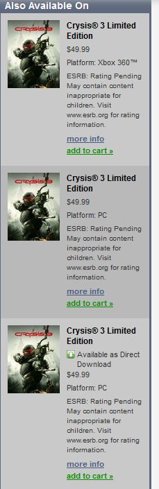 Crysis 3 : ça se confirme [UP : BOXART]