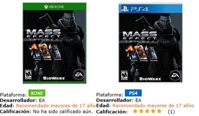 Mass Effect Trilogy (PS4-One) : la rumeur enfle