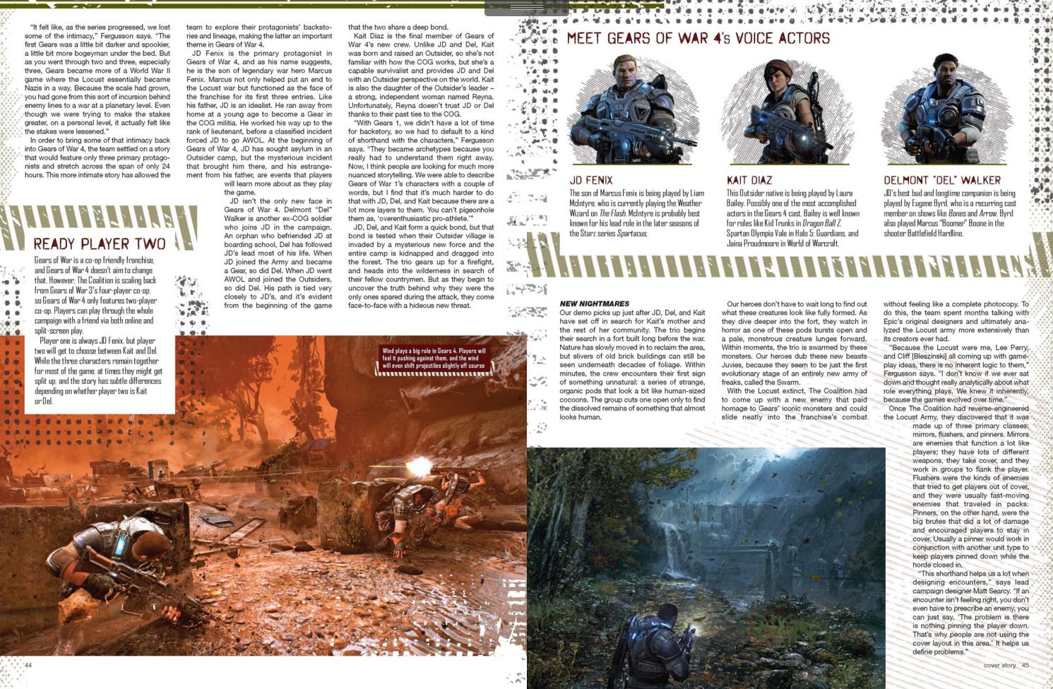 Gears of War 4 : nouvelles images (scans)