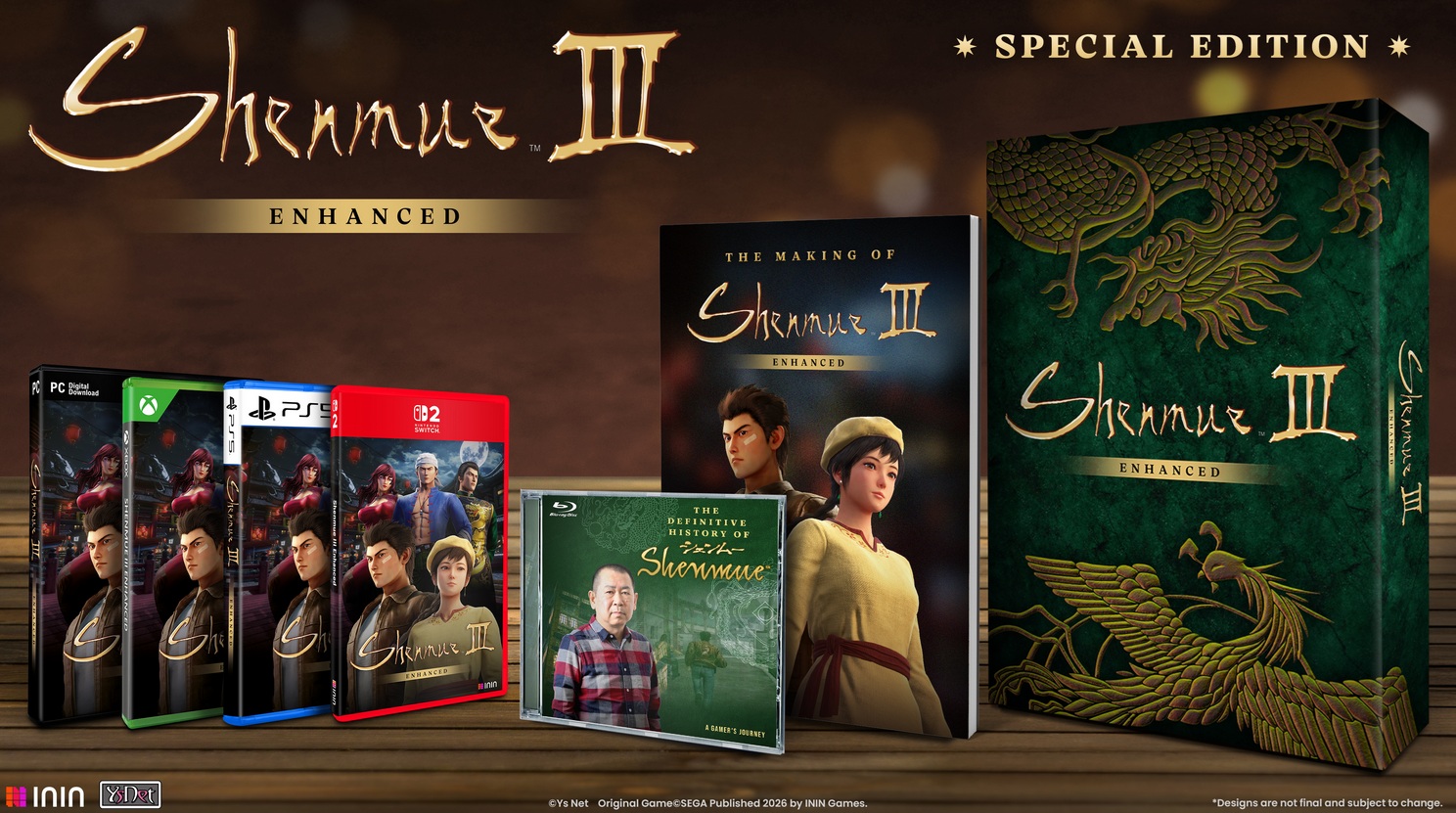 Shenmue III Enhanced Edition confirmé