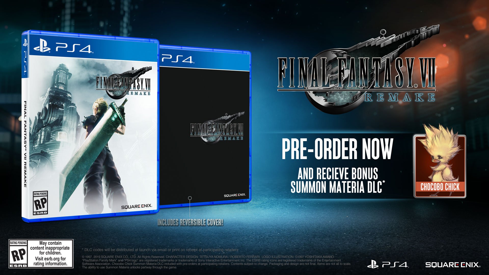 FFVII Remake aura sa jaquette réversible