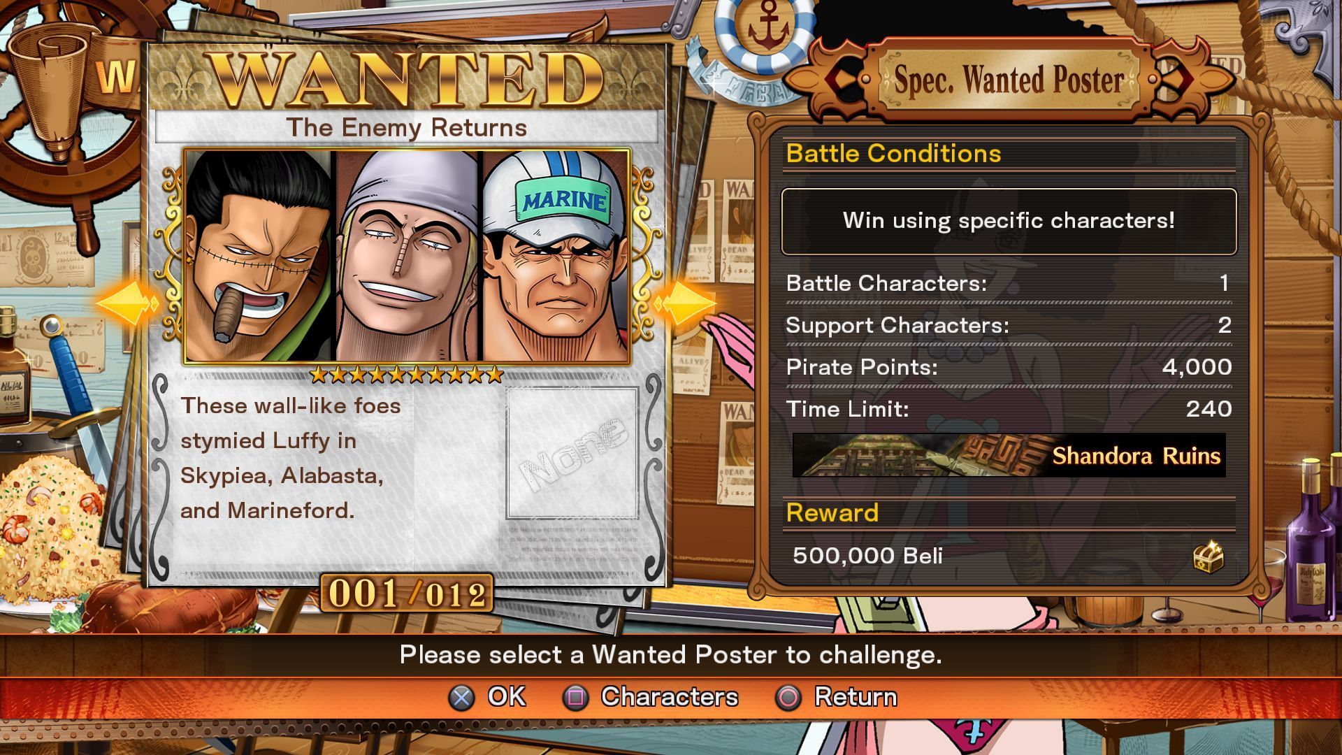 One Piece BB : contenu & système de combat
