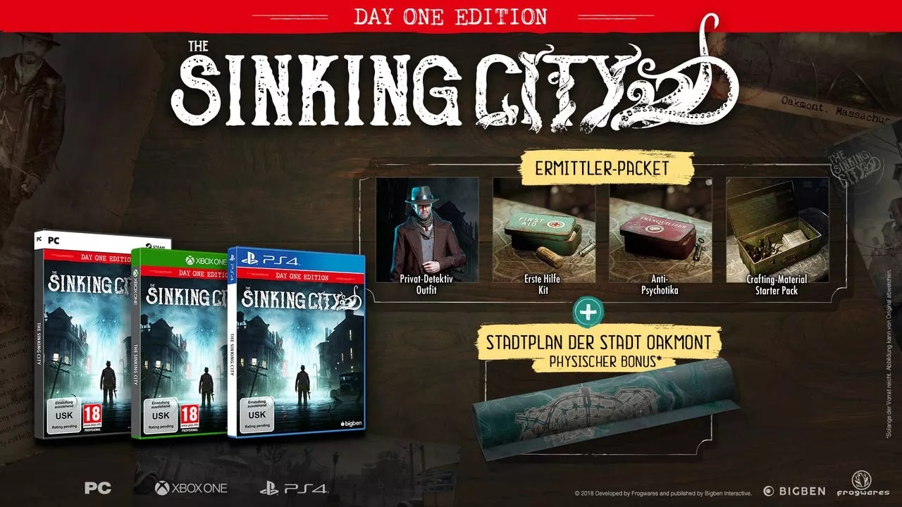 sinking city day one edition ps4